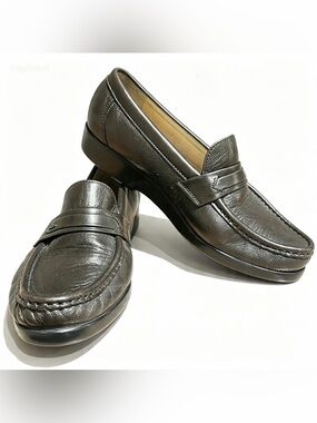 SAS Women’s Brown Leather Loafers Size 6.5 BNWOT Brand New Without Tags